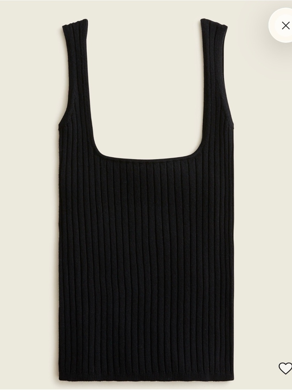 J.Crew- Supersculpt scoopneck sweater-tank